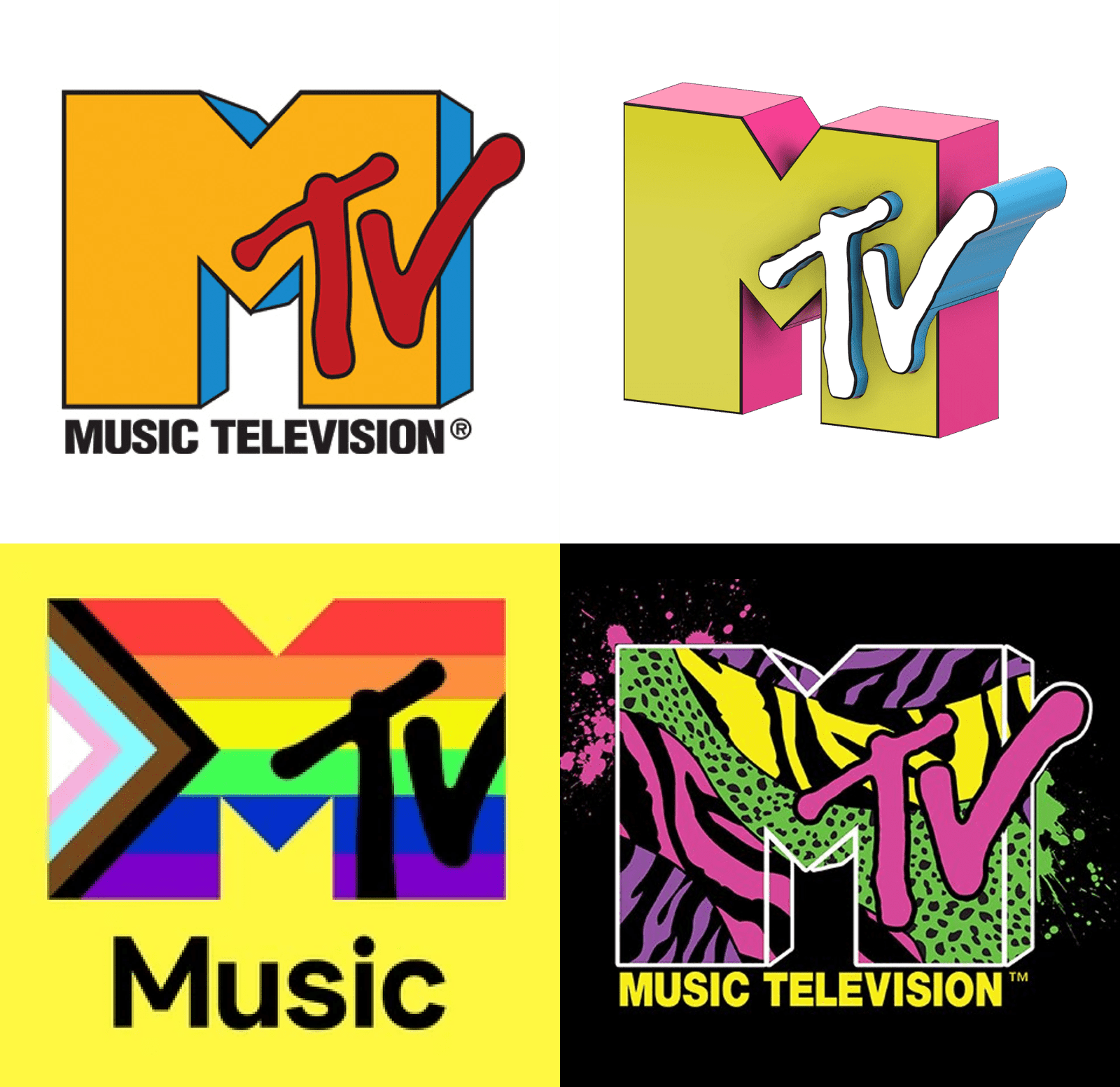 Évolution du logo MTV