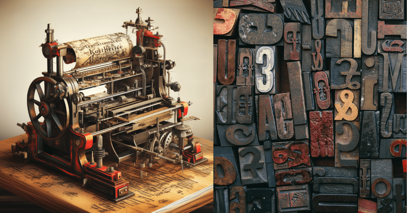 Typographie Classique : Révolution de l'Imprimerie - Agence Communication Lyon
